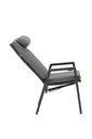 Sillon de  comedor Albury aluminio antracita