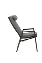 Sillon de  comedor Albury aluminio antracita