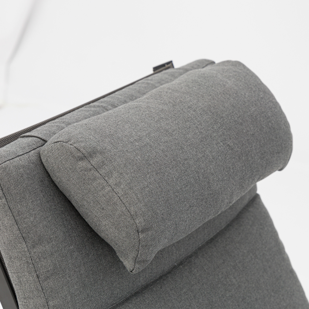Sillon de  comedor Albury aluminio antracita