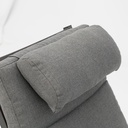 Sillon de  comedor Albury aluminio antracita