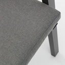 Sillon de  comedor Albury aluminio antracita