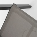 Sillon de  comedor Albury aluminio antracita