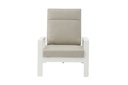 Sofa 1 plaza Albury aluminio blanco