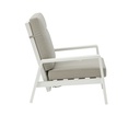 Sofa 1 plaza Albury aluminio blanco