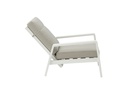 Sofa 1 plaza Albury aluminio blanco