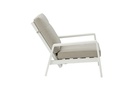 Sofa 1 plaza Albury aluminio blanco