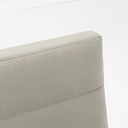 Sofa 1 plaza Albury aluminio blanco