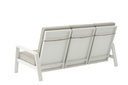 Sofa 3 plazas Albury aluminio blanco