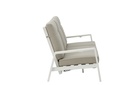 Sofa 3 plazas Albury aluminio blanco