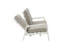 Sofa 3 plazas Albury aluminio blanco