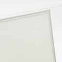 Sofa 3 plazas Albury aluminio blanco