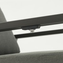 Sofa 1 plaza Albury aluminio antracita