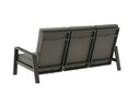 Sofa 3 plazas Albury aluminio antracita