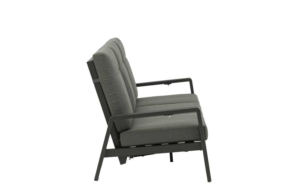 Sofa 3 plazas Albury aluminio antracita