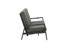 Sofa 3 plazas Albury aluminio antracita