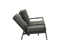 Sofa 3 plazas Albury aluminio antracita