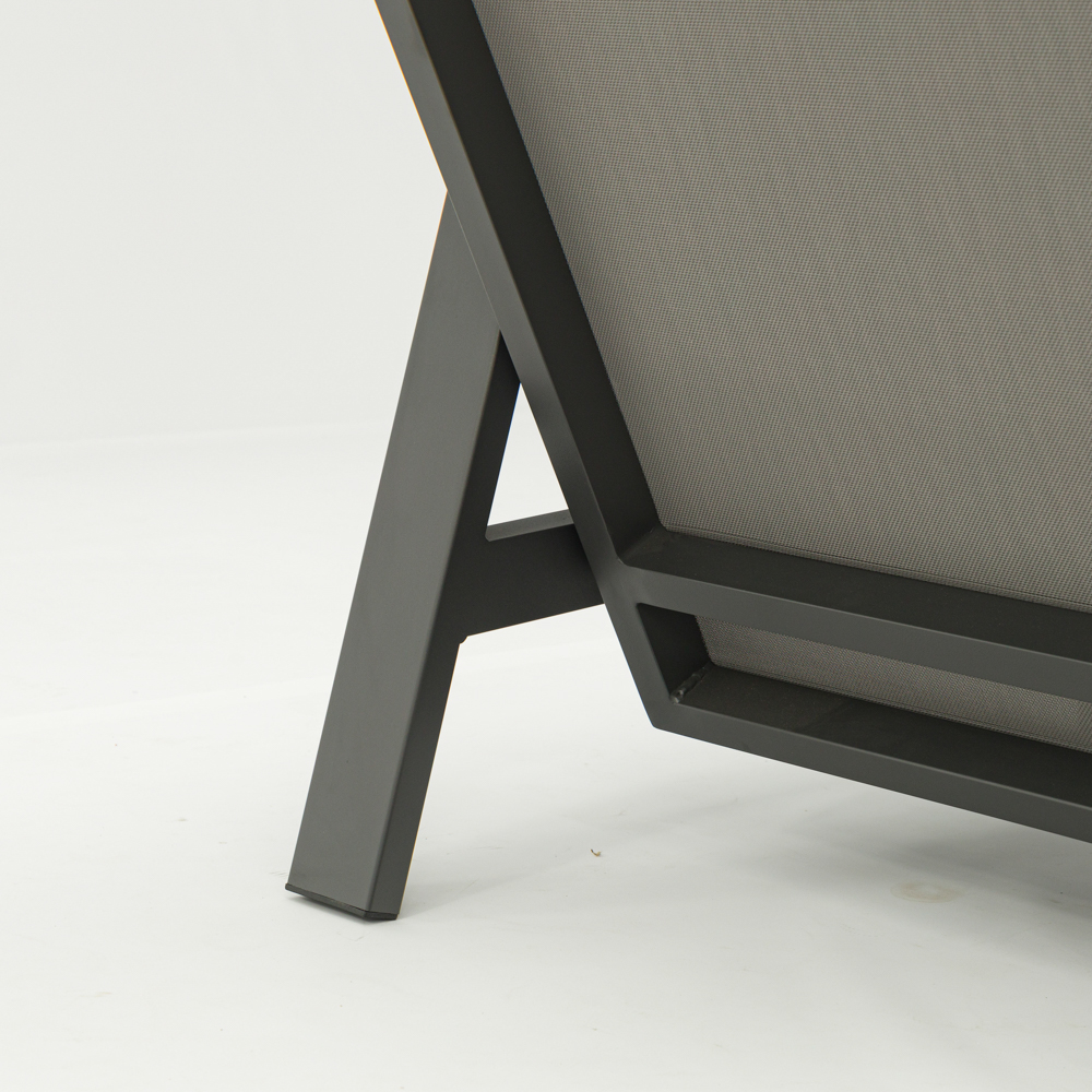 Sofa 3 plazas Albury aluminio antracita