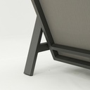 Sofa 3 plazas Albury aluminio antracita