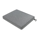 Cojín de asiento 45x36x5 cm color gris oscuro.