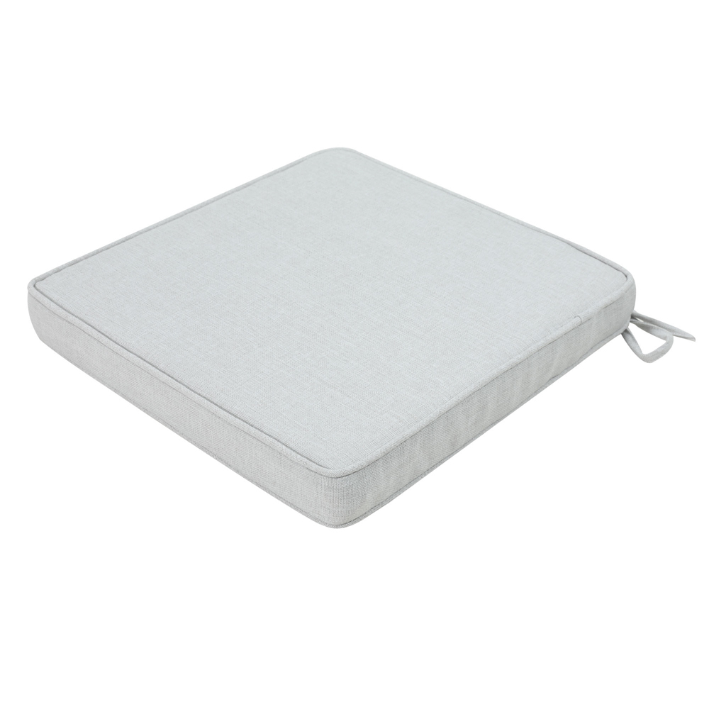 Seat cushion 36x36x5 cm light grey colour