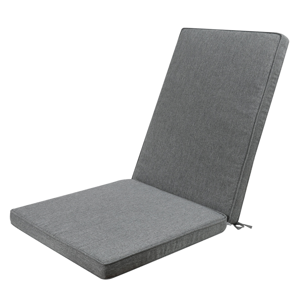 Seat and high back cushion 50x115x5 cm dark grey colour.