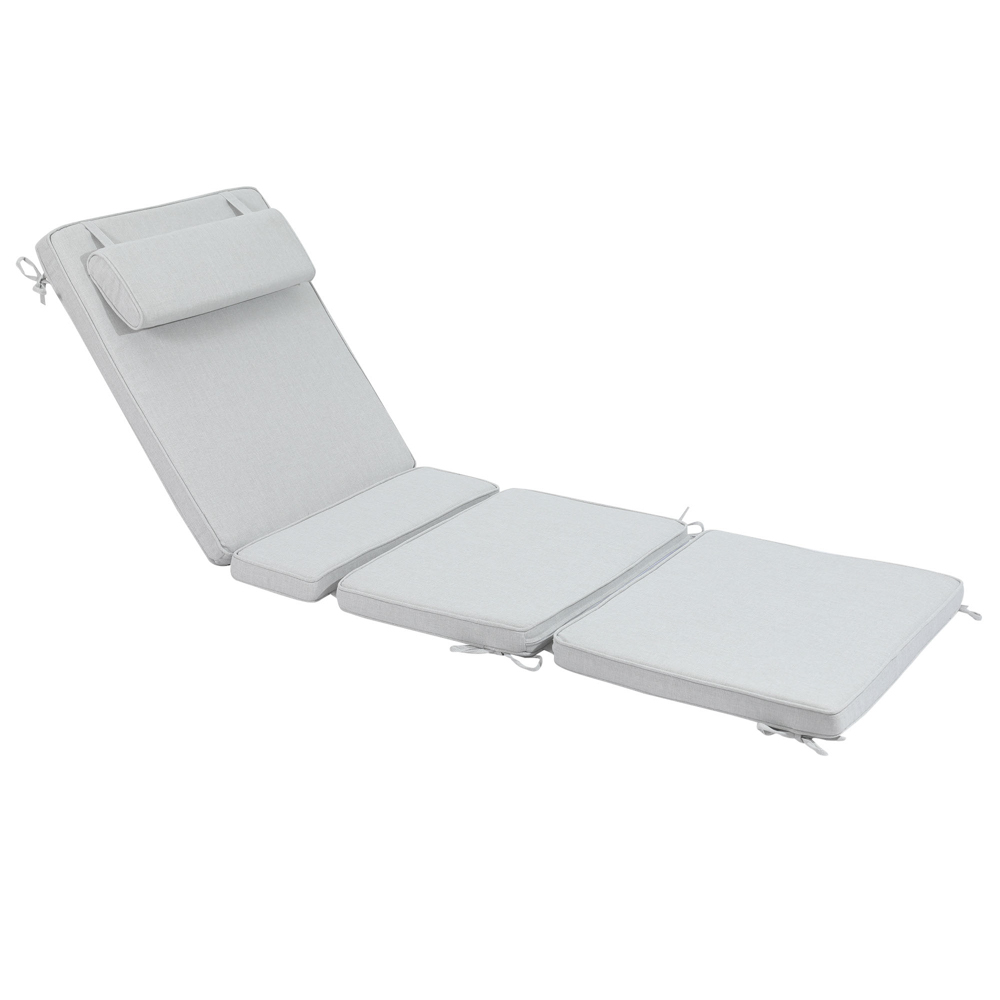 Mati sun lounger cushion 50x192x5 cm light grey colour