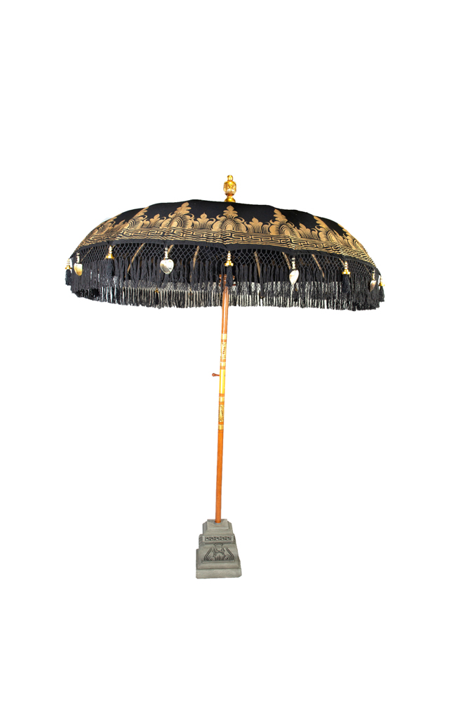 Balinese parasol Nirvana black colour.