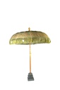 Balinese parasol Nirvana khaki colour.