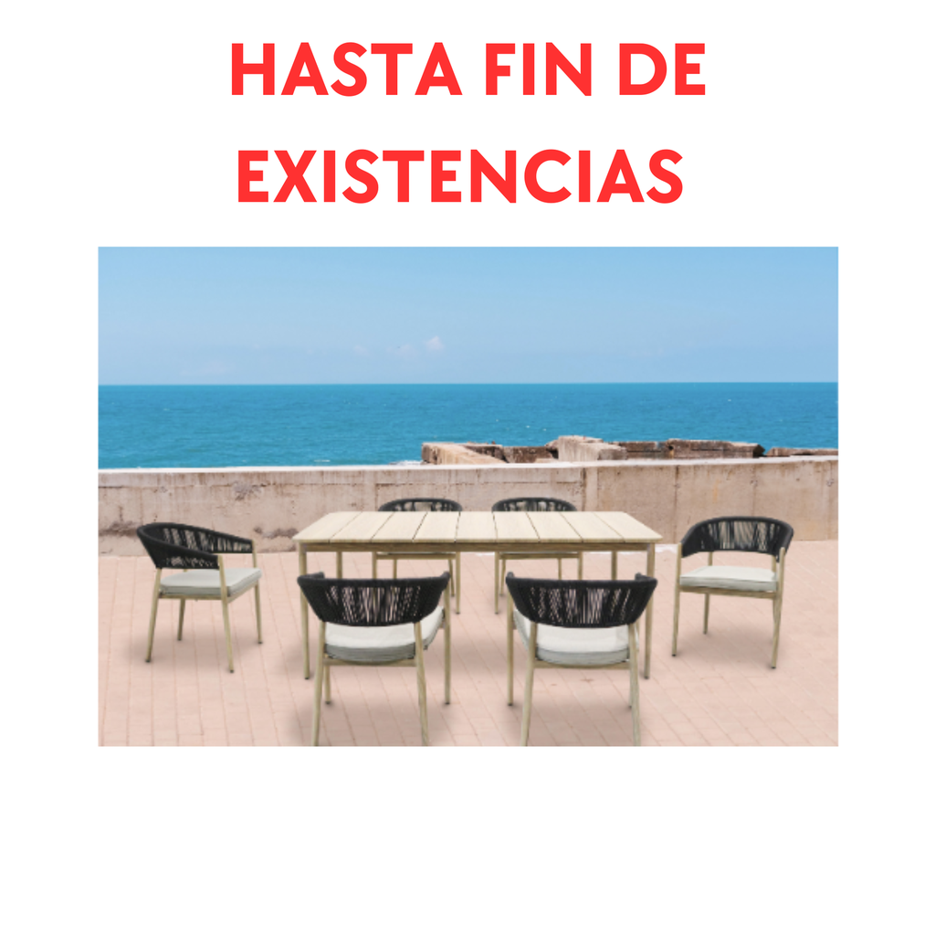 (PROMO)SET COMEDOR SUNSET 7PCS (100102016X6 + 100301014 X1)