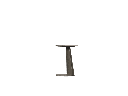 Corinto aluminium taupe round side table