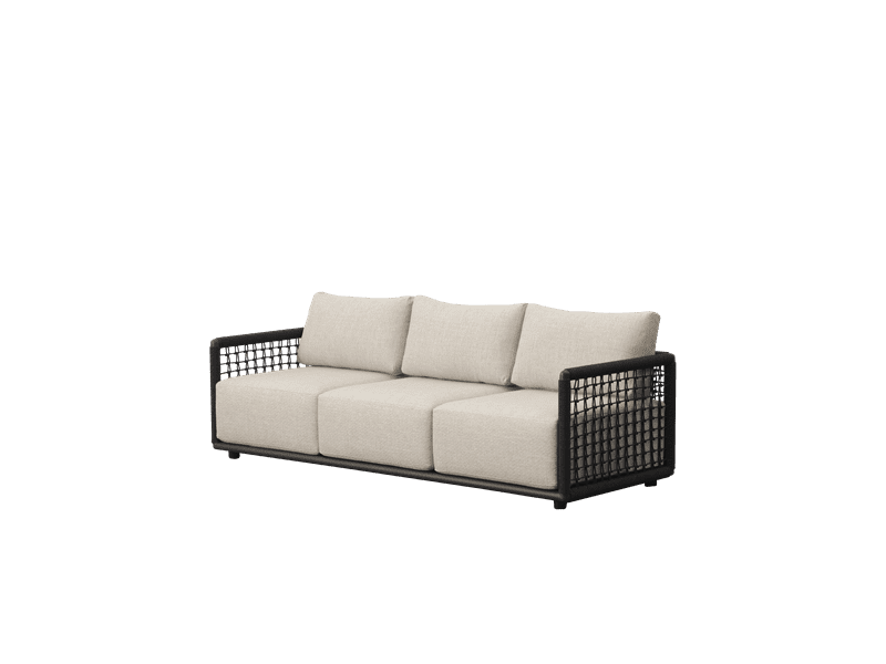 3 seater sofa Santa Ana anthracite / beige