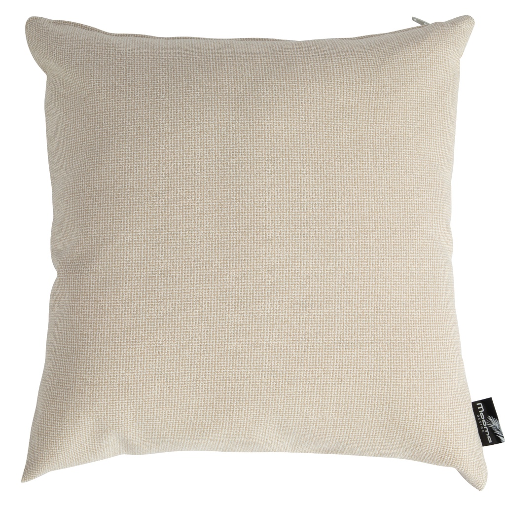 Coussin décoratif beige 45 x 45 x 12 cm