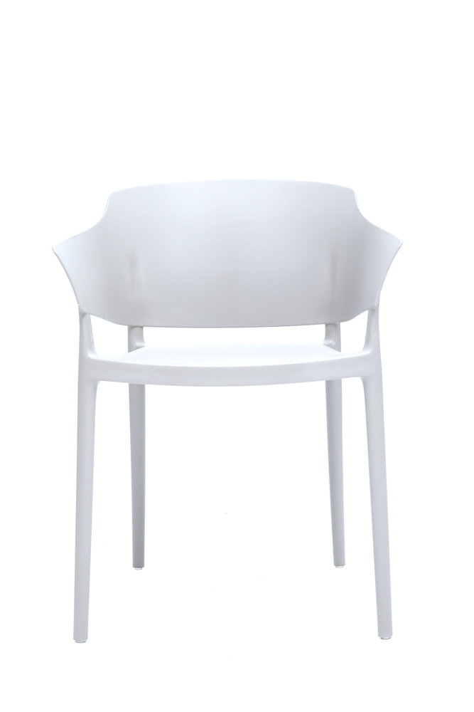 Silla con brazos Roy blanca
