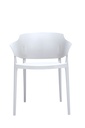 Silla con brazos Roy blanca