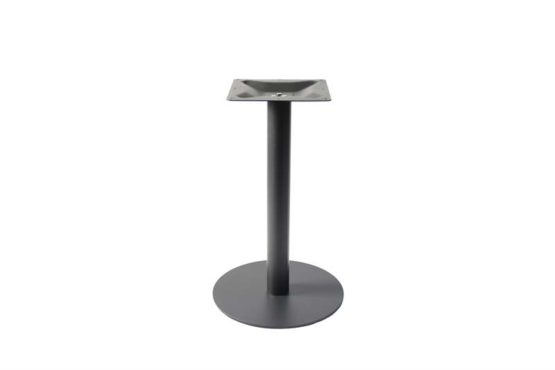 Round table leg, Ø 45x72 cm, black color.