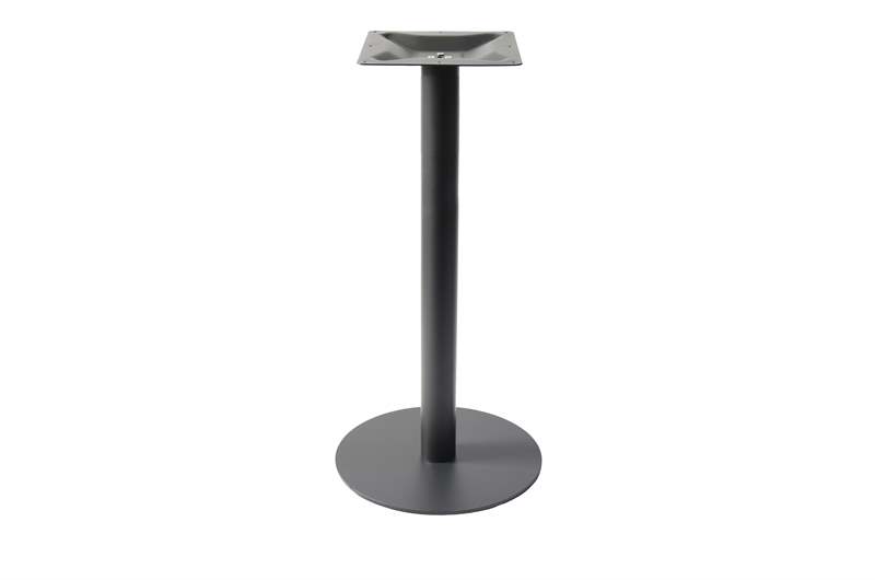 High round table leg, Ø 45 x 108 cm, black colour.