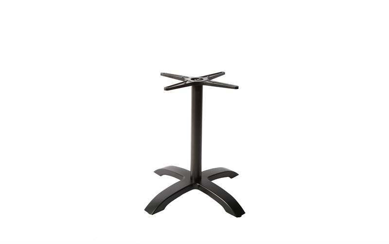 Pied de table en aluminium, Ø 66x72 cm couleur noire.