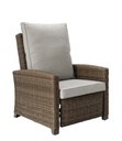 Butaca Relax Brent aluminio y rattan sintetico