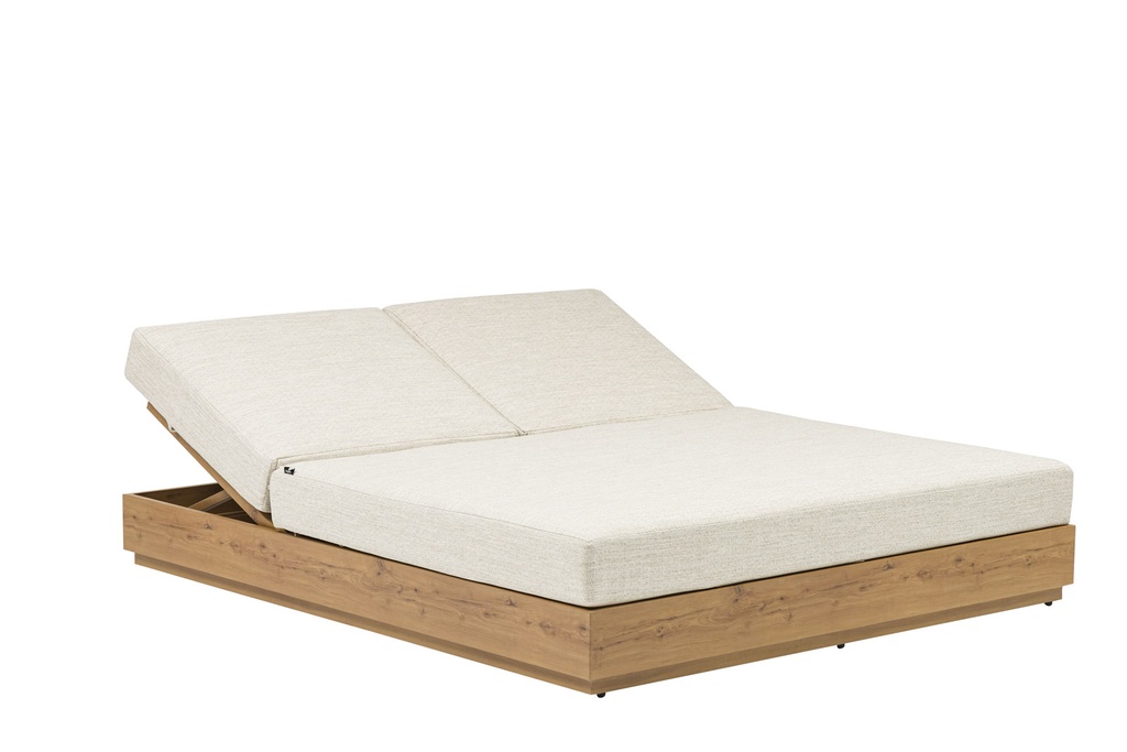 Chaise longue double Java 190 x 160 x 36 cm
