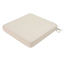 Almofada de assento 45x36x5 cm cor bege