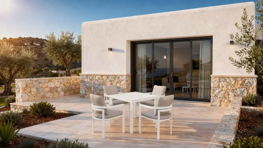 (PROMO)SET COMEDOR AGNES 5PCS (100102007 X4 + 100301015 X1)