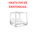 Daybed Mabie Aluminio y tejido náutico blanco