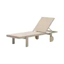 Tumbona Lyngen aluminio taupe y textilene taupe