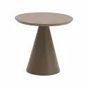 Mesa auxiliar Koko Ø 47 x45 cm aluminio taupe