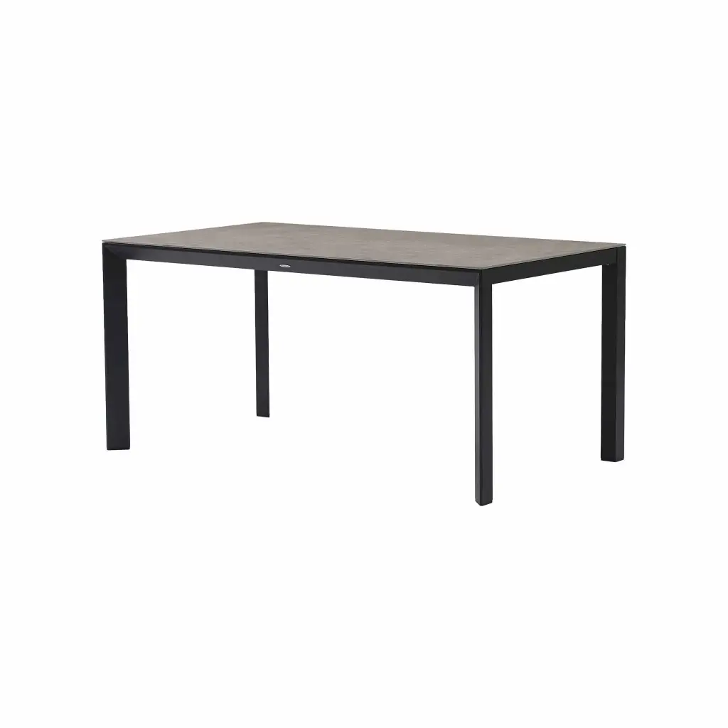 Mesa Rectangular Syme 160x90cm aluminio antracita y top Barroc grey