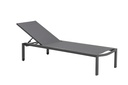 Bain de soleil Bangor aluminium anthracite et textilène anthracite