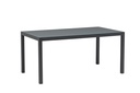 Mesa de comedor Adin 160 x 90 cm aluminio y cristal antracita