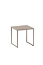 Davis side table aluminium taupe