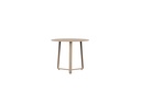 Bangor side table Ø 60 cm taupe aluminium