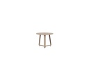 Bangor side table Ø 45 cm taupe aluminium